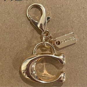 Coach Gold C Charm Bag Clip